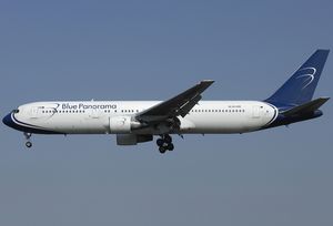 전 블루 파노라마 보잉 767-300ER