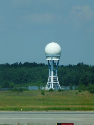 카토비체 공항의 기상 레이더