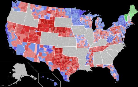 2012년 카운티별 결과