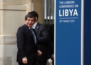 다부토울루, 2011년 3월 리비아 런던 회의에서