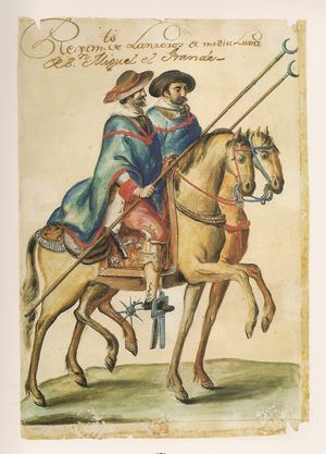 18세기 산미겔 엘 그란데의 “미디어 루나” 또는 초승달 기병대 연대