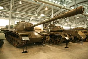 2023년 포트 베닝(현재 포트 무어)의 미 육군 기갑 & 기병 컬렉션에 있는 T43 시제차 #1