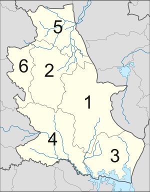 농부아람푸 주의 행정 구역 지도