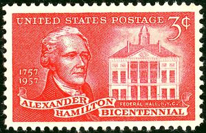 1957년 발행 우표