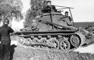 독일군의 Sd.Kfz. 265 'kleiner Panzerbefehlswagen' 장갑 지휘 차량, 1941년 또는 1942년 즈음 러시아 어딘가
