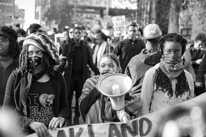 2014년 12월 캘리포니아주 오클랜드에서 열린 Black Lives Matter 시위