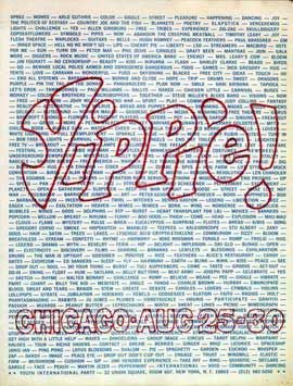 1968년 생명 축제를 광고하는 YIP 포스터.