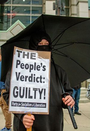 2021년 마키야 브라이언트 살해에 항의하는 PSL 지지자