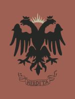 당시 사용된 Kashnjeti 바자크의 깃발 그림으로, 이 시기의 유일하게 남아있는 깃발이다.