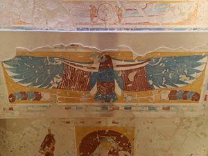  왕가의 계곡(KV2)에 있는 람세스 4세 무덤 입구 천장