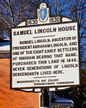 새뮤얼 링컨의 집, 1649년에 매입한 토지.