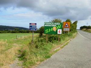 A40을 따라 피시가드로 접근하는 모습