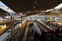 창춘 역의 승강장