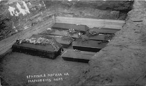 공동 묘지의 관