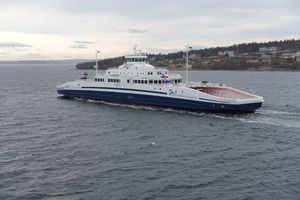 오슬로 피오르를 가로질러 호르텐과 모스를 연결하는 페리.