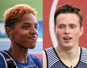 율리마르 로하스(왼쪽)와 카르스텐 바르홀름(오른쪽)은 여자 세단뛰기와 남자 400m 허들에서 각각 세계 기록을 세웠다.