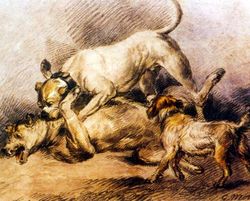 조지 모어랜드의 투견 (1800년경)