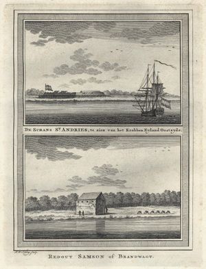 1770년경의 성 안드리스 보루