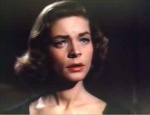 《바람에 쓴 글씨》(1956년)의 로렌 버콜.