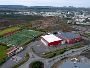 하우카르의 하프나르피외르뒤르 시설.