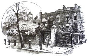 A.R. 퀸턴이 1911년에 그린 햄스테드의 캐넌 홀. 뒤 모리에는 이곳에서 어린 시절 대부분을 보냈다.