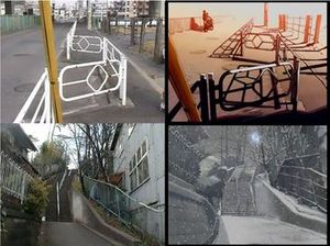 애니메이션 '별의 목소리'에 사용된 일본 내 장소의 스크린샷