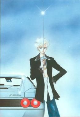 검과 페라리 F512M을 든 텐오 하루카, 다케우치 나오코의 그림