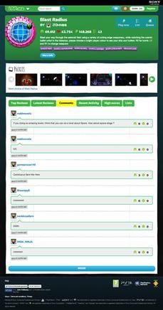 LBP.me는 웹 브라우저에서 레벨을 검색할 수 있게 해주었다.