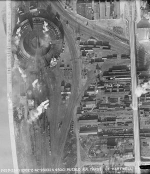 1943년 푸에블로의 철도 야드