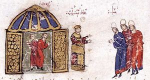 성 스테판 예배당에서 크리스마스 축제에 참석한 레오 5세.