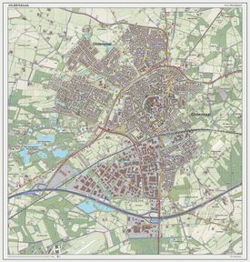 2014년 6월 기준 올덴잘(도시)의 네덜란드 지형도