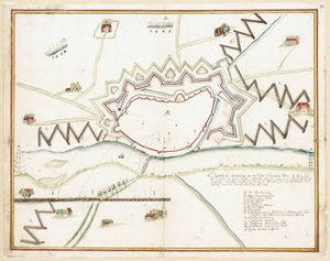 1672년 정복 당시의 데벤터르 지도