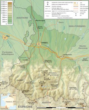 오트피레네주의 지도