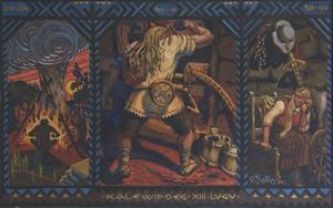 칼레비포에그, 저승에서. 오스카르 칼리스, 1915.