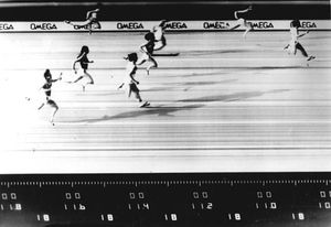 1977년 7월 1일, 욀스너의 세계 기록 경주 결승 사진