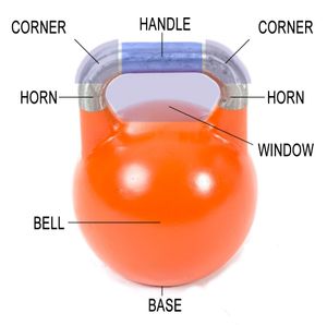 대회용 케틀벨의 부품