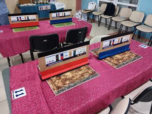 2024 파트라 배틀 토너먼트에서 설정된 스트라테고 보드.