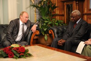 블라디미르 푸틴과 라민 디아크