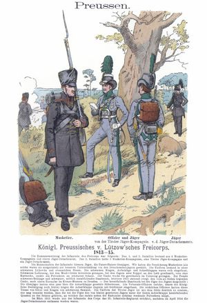 뤼초프 자유 군단 (Richard Knötel, 1890)