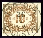 1900년에 소인이 찍힌 오스트리아 KK 세금 인지, "크로아티아어"와 "이탈리아어" 이름이 함께 표시되어 있음