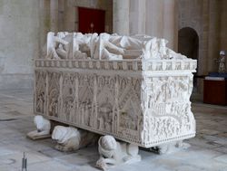 최후의 심판을 주재하는 그리스도가 보이는 이네스 데 카스트루의 무덤