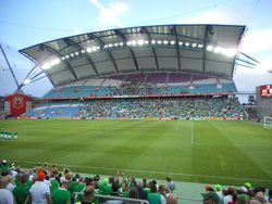 2015년 이스타디우 알가르브에서 열린 지브롤터와 아일랜드 공화국 축구 국가대표팀의 경기.