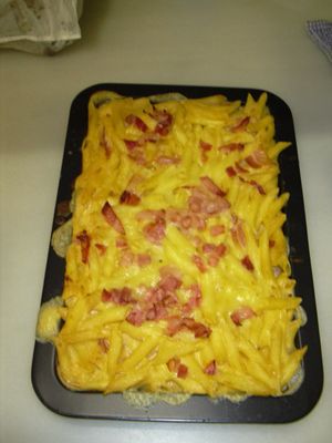 카루소 소스를 곁들인 파스타