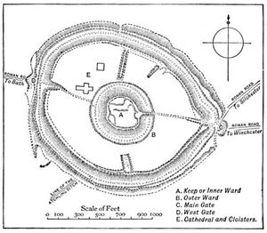 영국 유적 조사 당국이 묘사한 올드 새럼