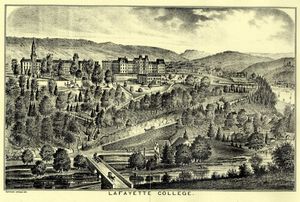 라파예트 칼리지의 석판화