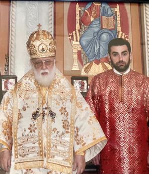 일리야 2세 총대주교와 다비드 바그라티오니 무크라니