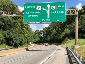 US 422 레딩 서쪽 방향