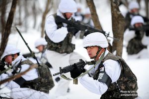제15보병사단 장병들의 비무장지대 수색 작전