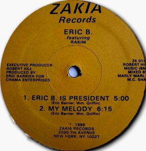 에릭 B. & 라킴은 1986년 "Eric B. is President" / "My Melody"를 발표하면서 비평가들의 찬사를 받는 파트너십을 시작했다.