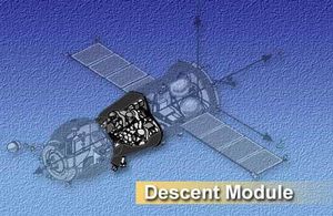 강하 모듈을 강조한 그림